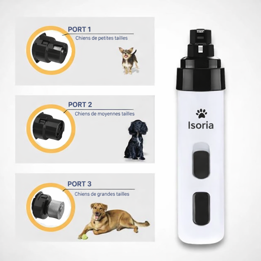 Isoria Pro – Limes à Ongles pour Animaux